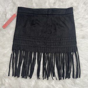 Blanknyc Big Kid's Girl's Fringe Skirt Faux Suede Leather Size 7 NEW $98